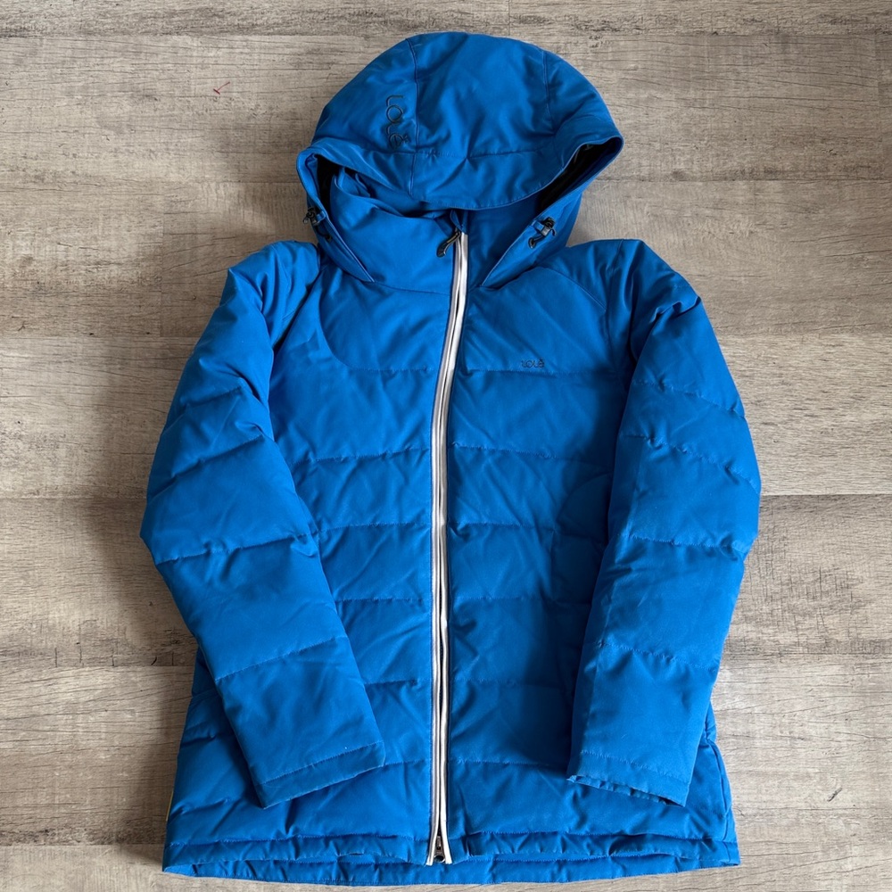 Lole Women's Blue Hooded Puffer Jacket